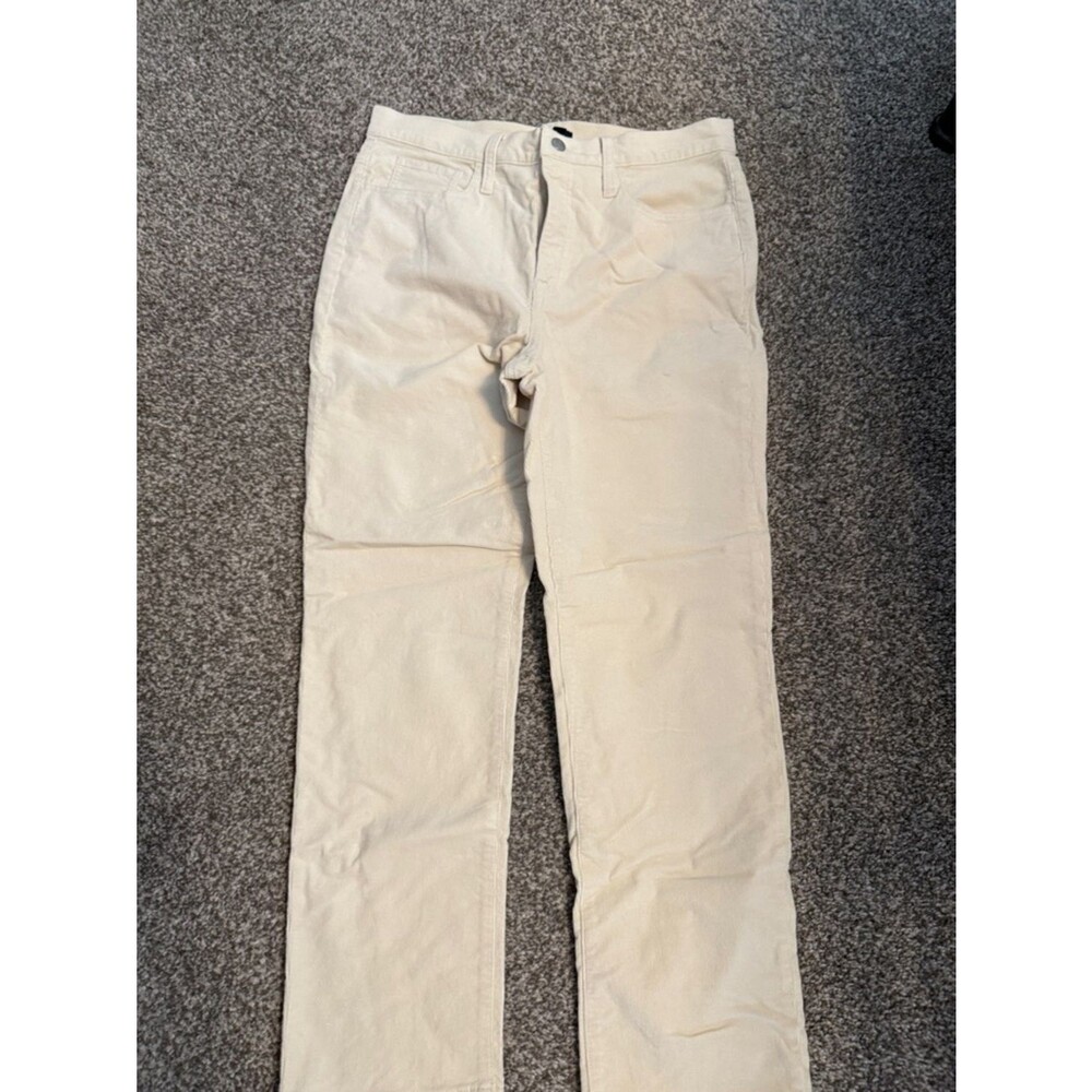 Jcrew Women’s Cream Corduroy Pants - Classic Straight Fit